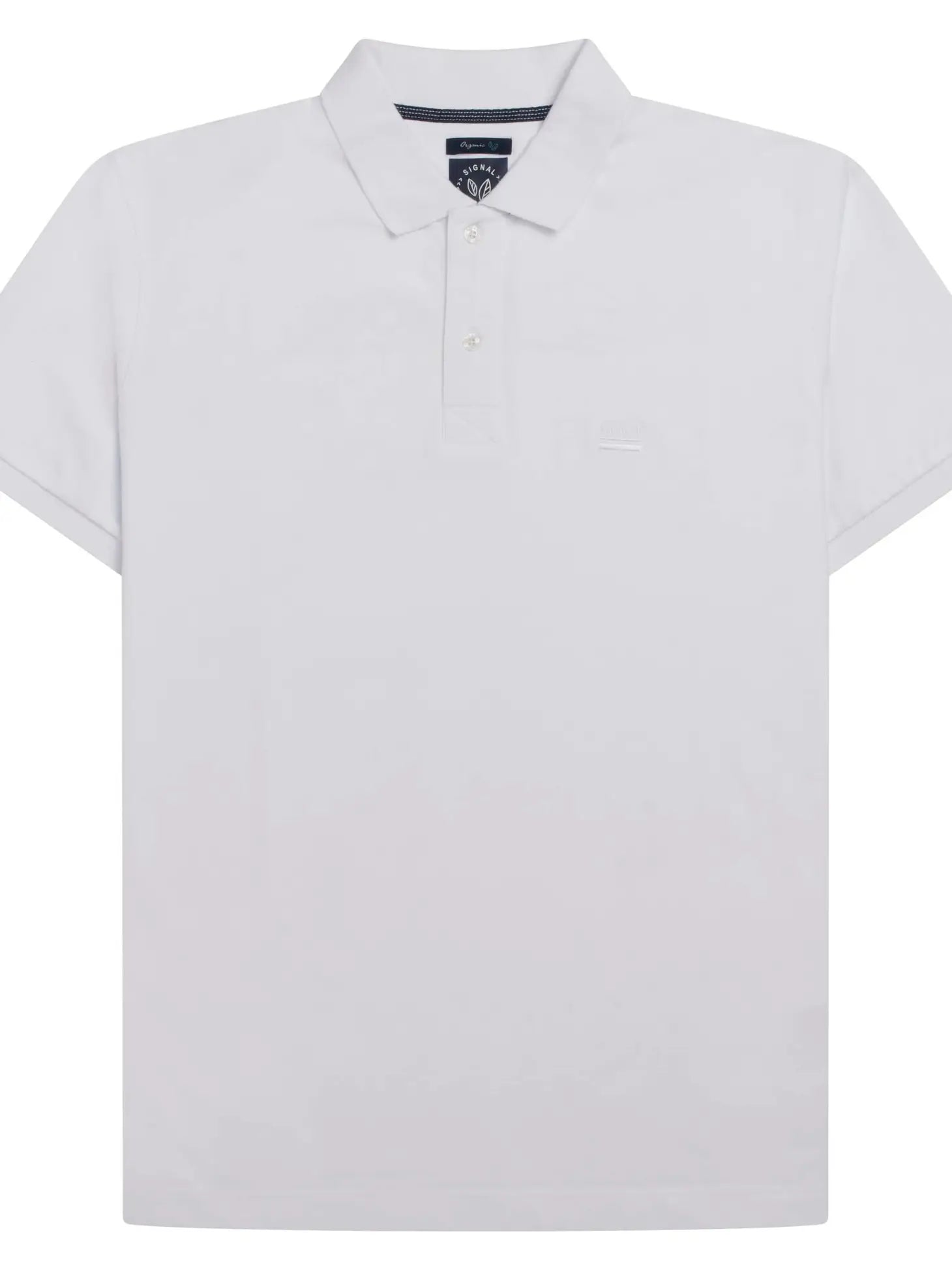 Faire,Signal Clothing, Signal Clothing White Shortsleeve Polo, White, Small-38-TagS