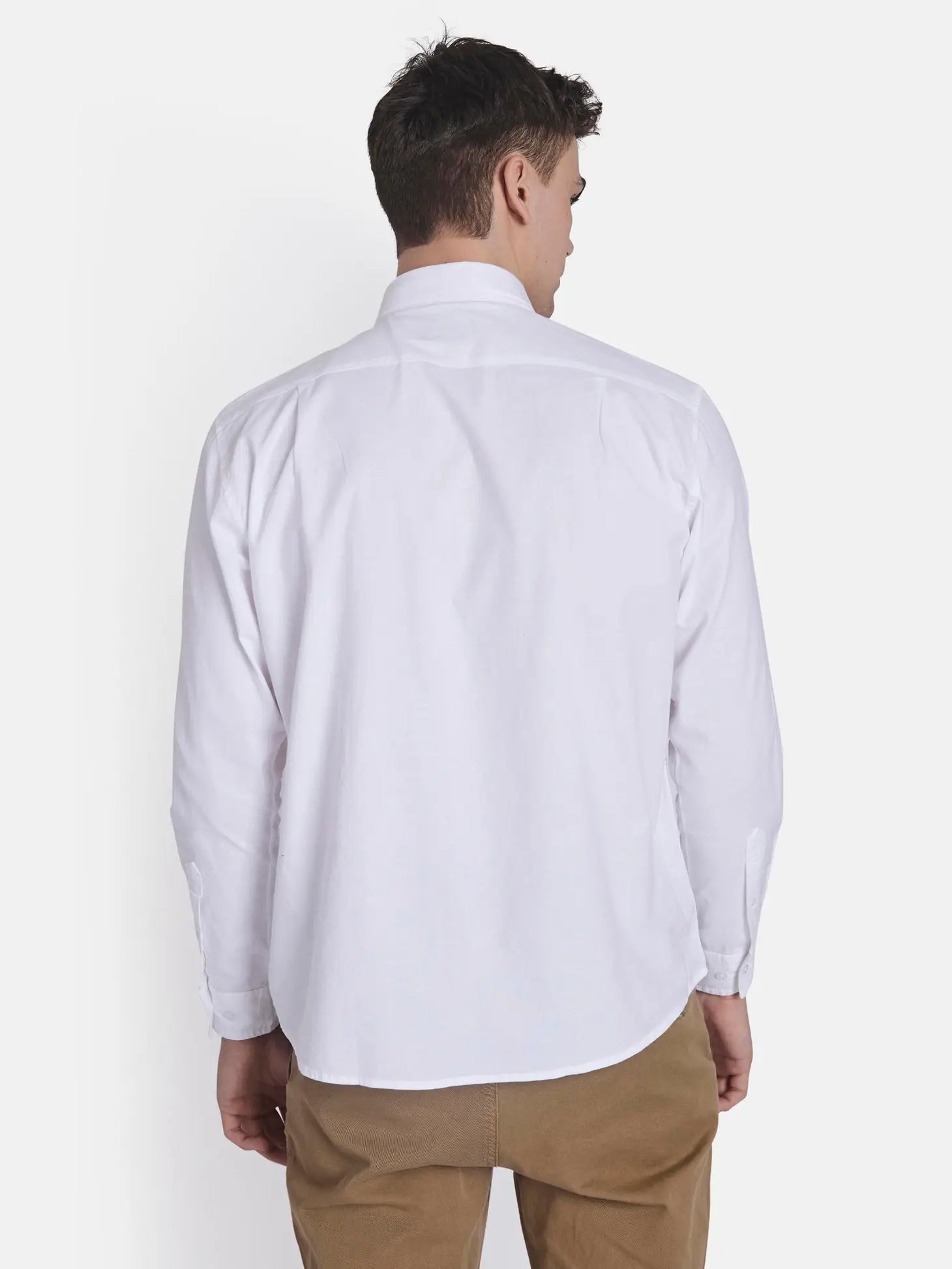 Faire,Signal Clothing, Signal Clothing White Solid Long Sleeve Oxford Button Up, White, Extra Extra Large-54-TagXXL