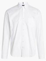 Signal Clothing White Solid Long Sleeve Oxford Button Up