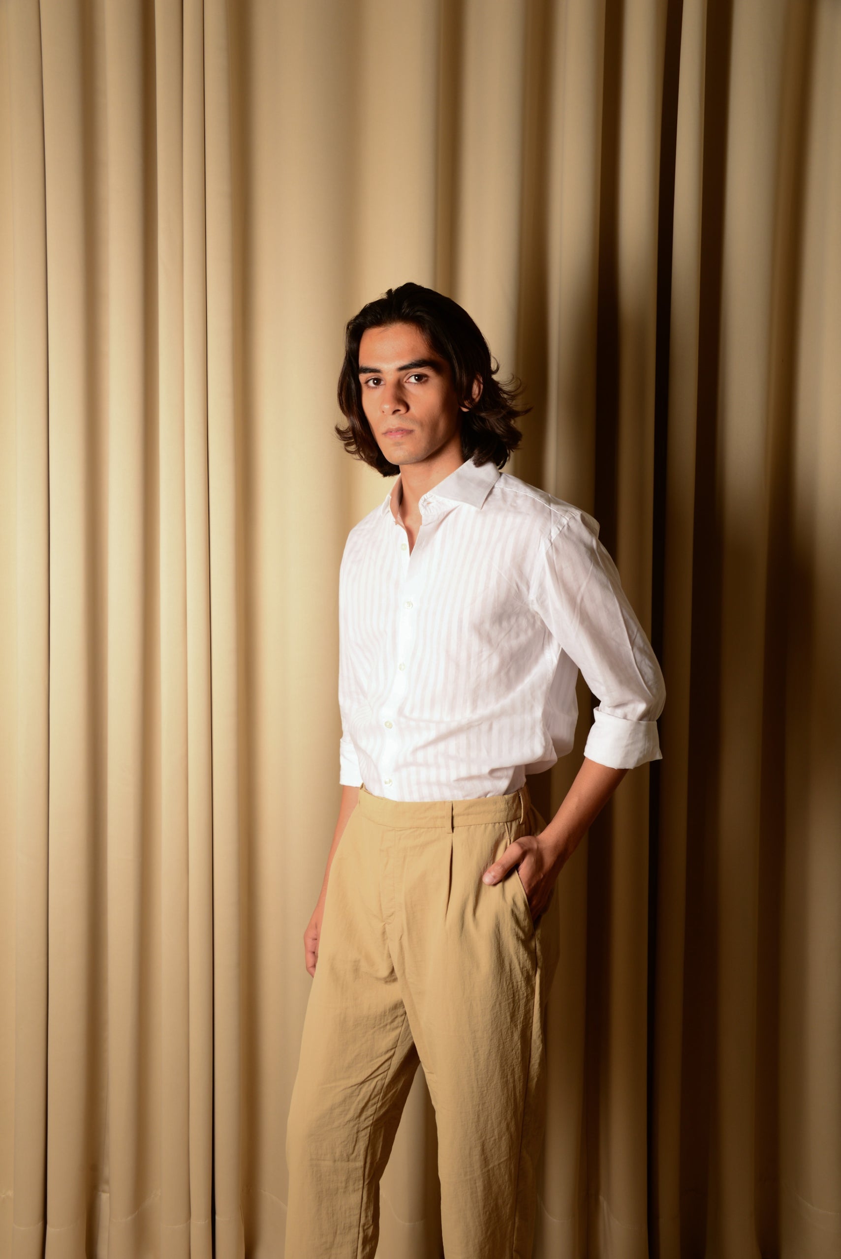 Brand Partner,Sons+Fathers, Sons + Fathers Tan Relaxed Nylon Trousers, , 