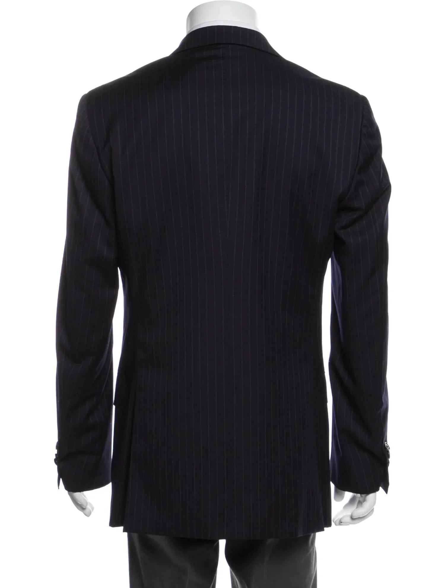 The RealReal,Suitsupply, Suitsupply Black Pinstripe Pure Wool Super 110 Blazer, Black, Extra Large-52-TagXL