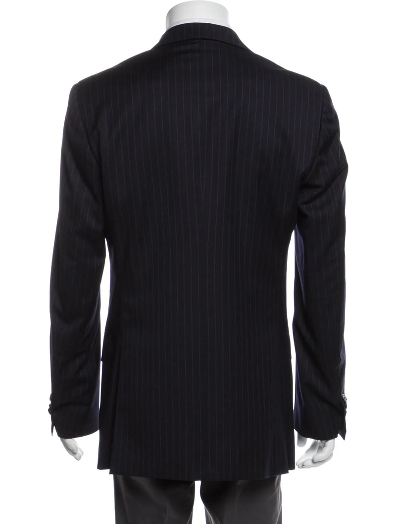 Suitsupply Black Pinstripe Pure Wool Super 110 Blazer