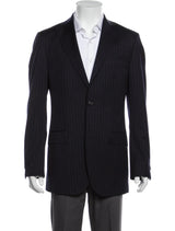 Suitsupply Black Pinstripe Pure Wool Super 110 Blazer