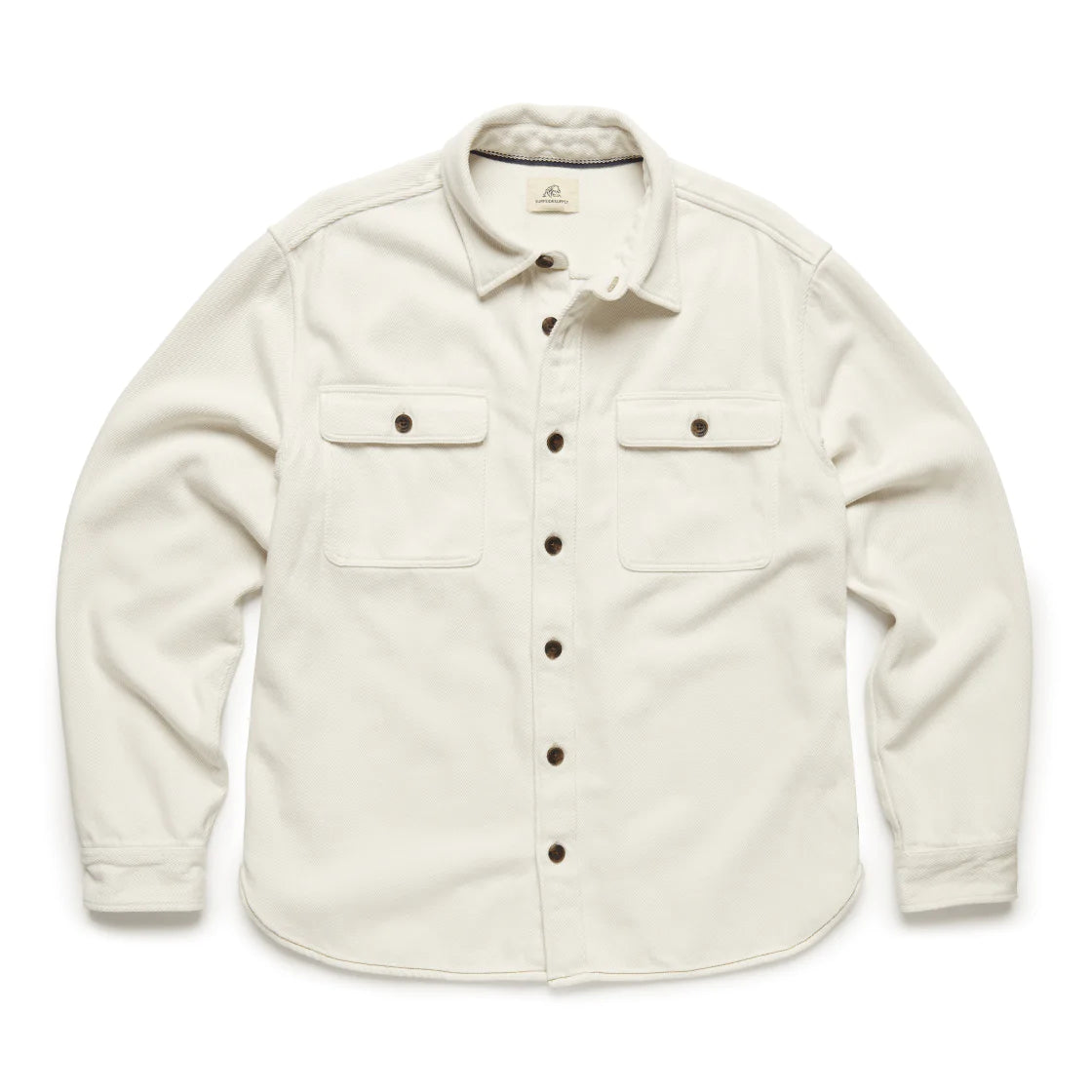 Faire,Surfside Supply, Surfside Supply Cream Washed Twill Shirt Jacket, Cream, Large-49-TagL