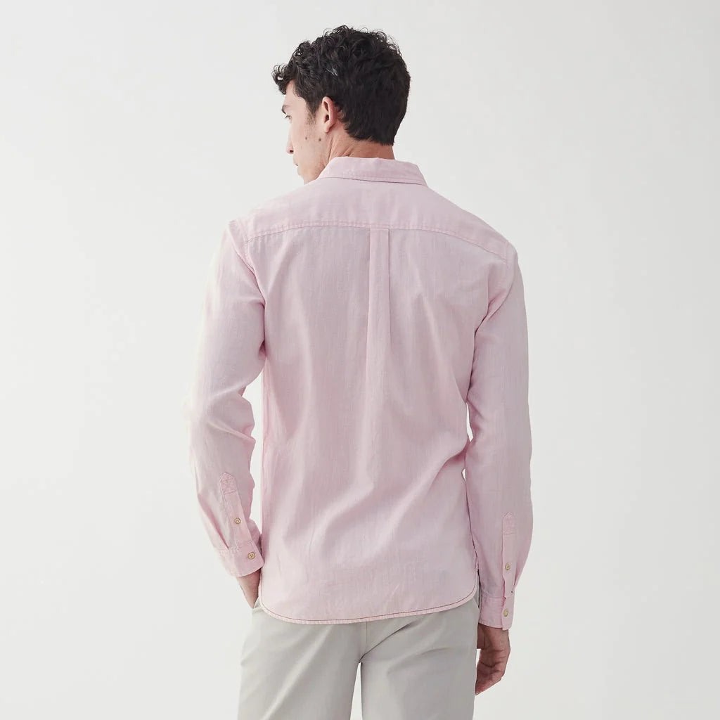 Faire,Surfside Supply, Surfside Supply Light Pink Airy Cotton Button Up Shirt With Front Chest Pocket, Pink, Extra Large-48-TagXL