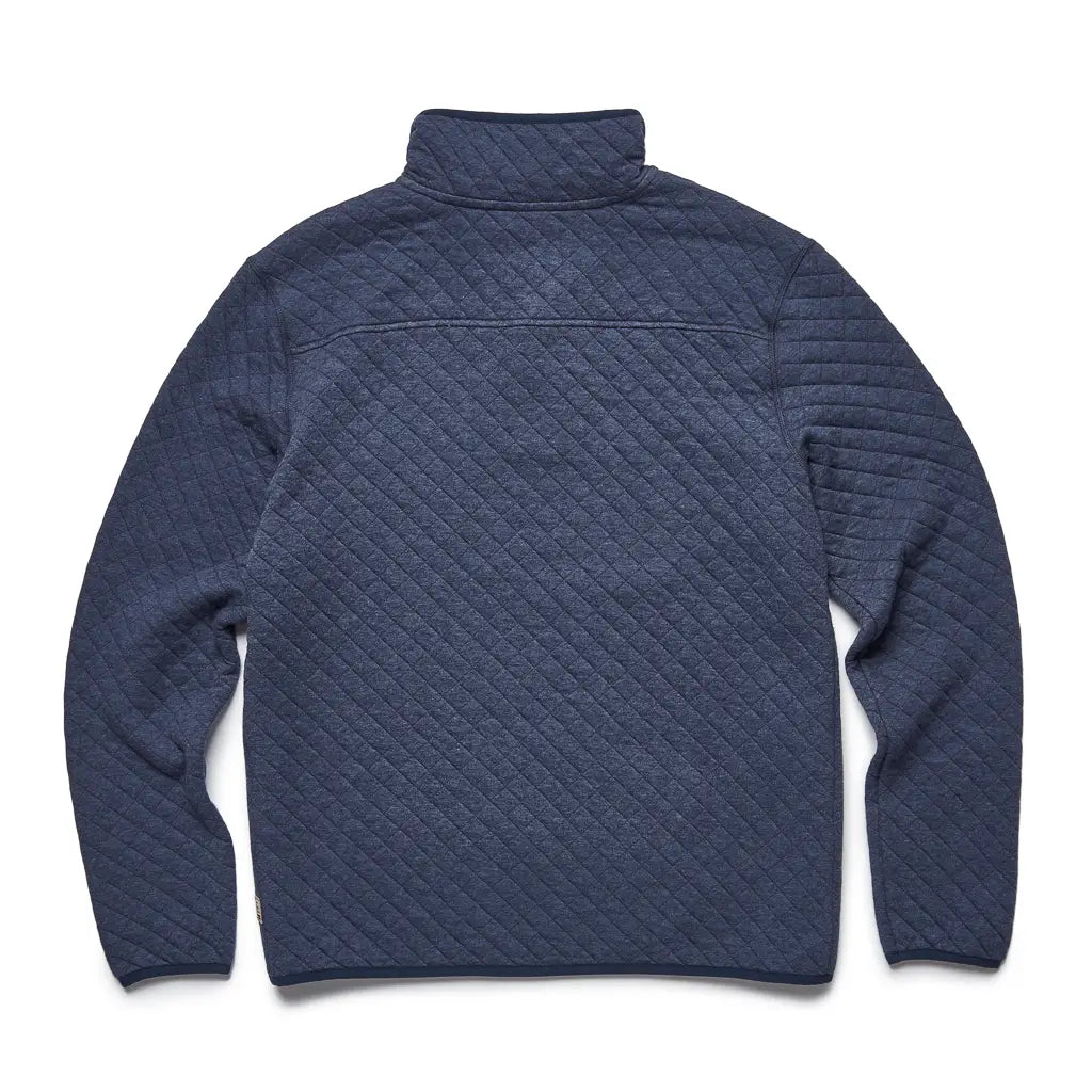 Faire,Surfside Supply, Surfside Supply Navy Heather Qte Button Quilted Pullover, Blue, Large-48-TagL