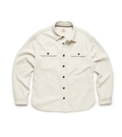 Faire,Surfside Supply, Surfside Supply Cream Washed Twill Shacket, White, Extra Extra Large-55-TagXXL