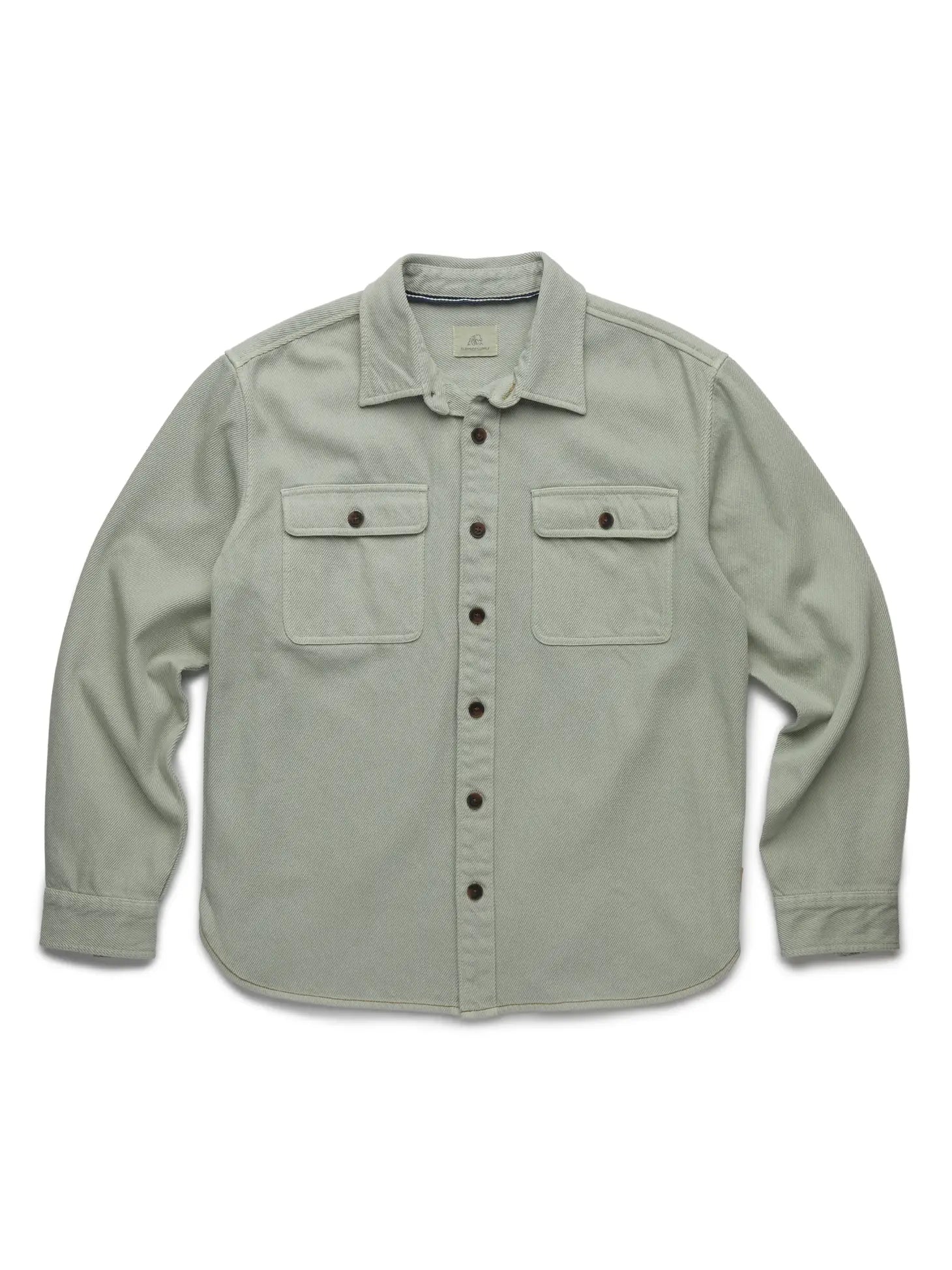 Faire,Surfside Supply, Surfside Supply Pastel Green Washed Twill Shacket, Green, Large-48-TagL
