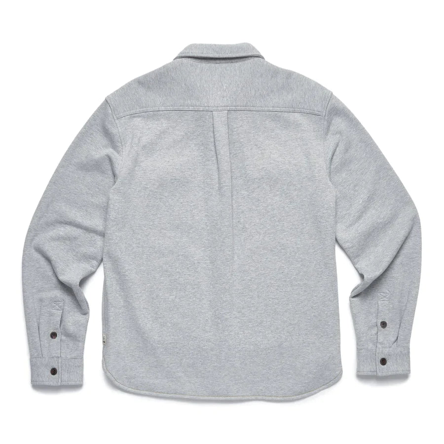 Faire,Surfside Supply, Surfside Supply Light Grey Fleece Shirt Jacket With Two Front Chest Pockets, Grey, Extra Large-52-TagXLLarge-50-TagLLarge-44-TagL