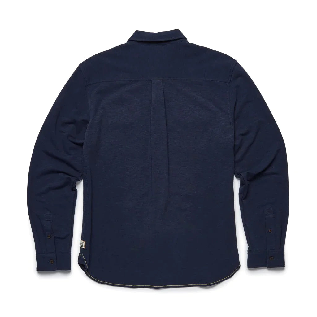 Faire,Surfside Supply, Surfside Supply Navy Knit Long Sleeve Button Up Shirt With Two Front Chest Pockets, Blue, Extra Large-46-TagXXLExtra Large-47-TagXLMedium-40-TagLLarge-44-TagLMedium-42-TagLSmall-39-TagMExtra Large-46-TagXL