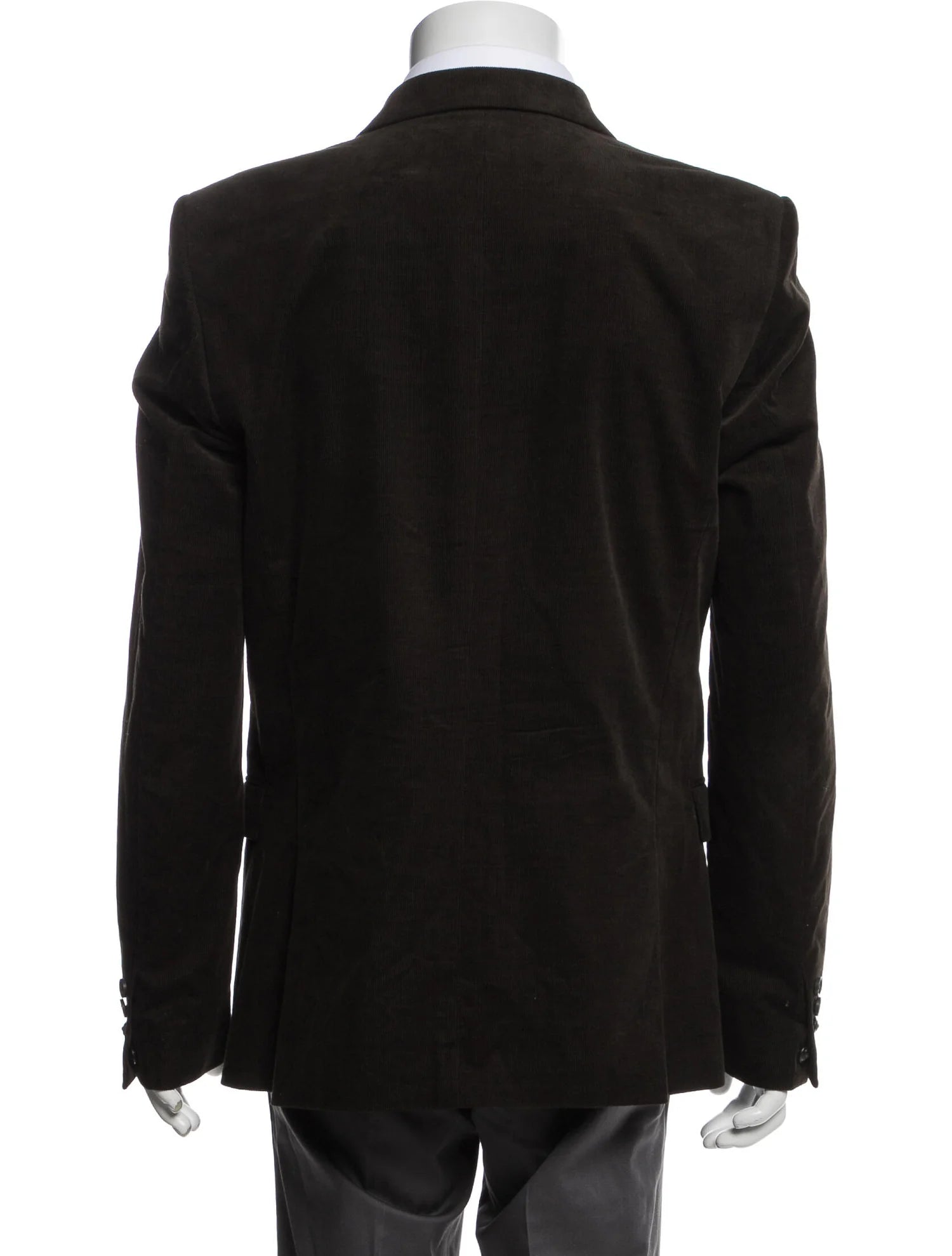 The RealReal,The Kooples, The Kooples Sport Dark Brown Fitted Corduroy Blazer, Brown, Large-46-TagL