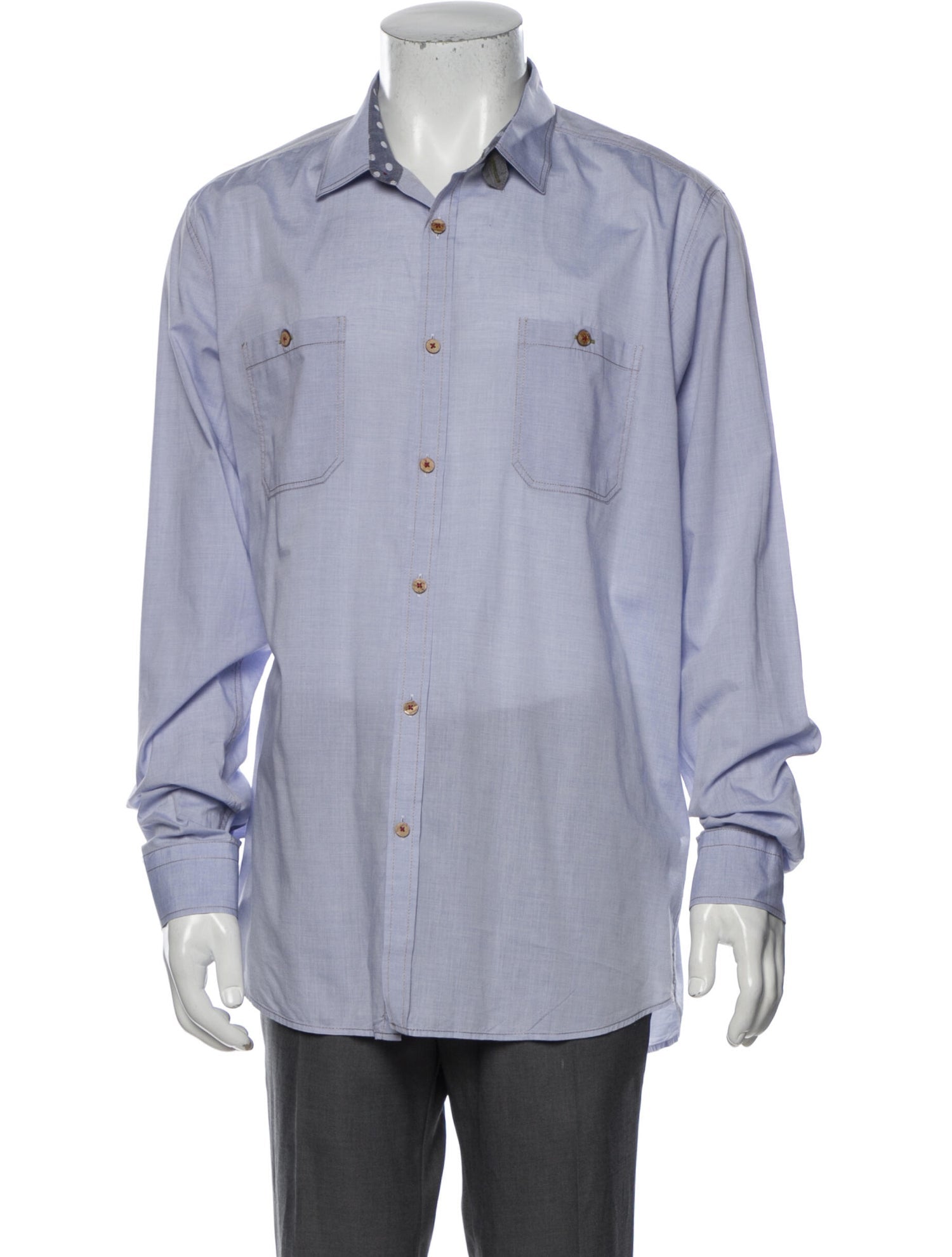 The RealReal,Ted Baker, Ted Baker Blue Dress Shirt, Blue, Extra Large-48-TagXL