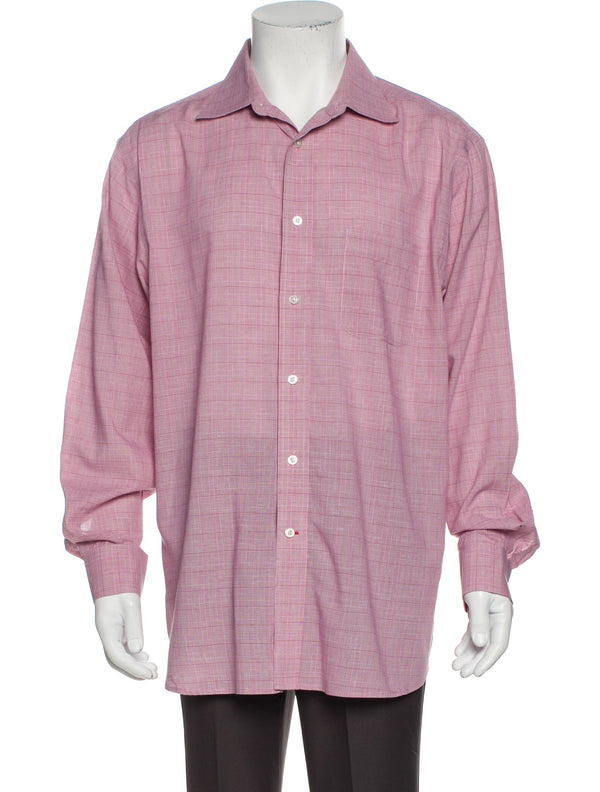 Daniel Cremieux Red Tonal Plaid Button Up Shirt