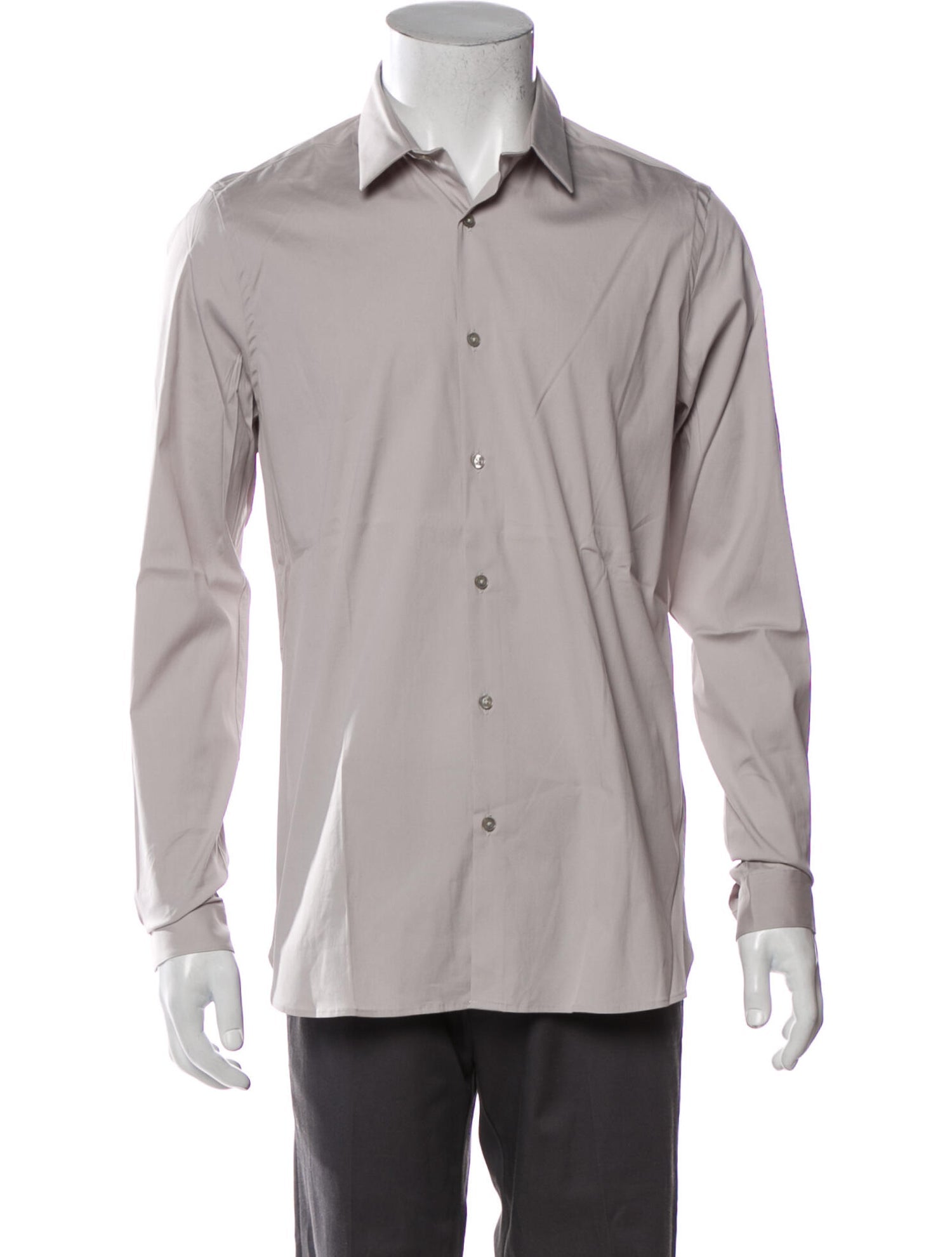 The RealReal,The Kooples, The Kooples Grey Dress Shirt, Grey, Small-40-TagM