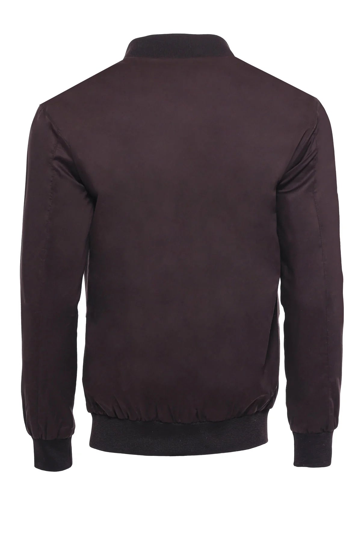 Clothing Supplier,Wessi, Wessi Dark Brown Sheen Zip Up Bomber Jacket, Brown, Medium-44-Tag50