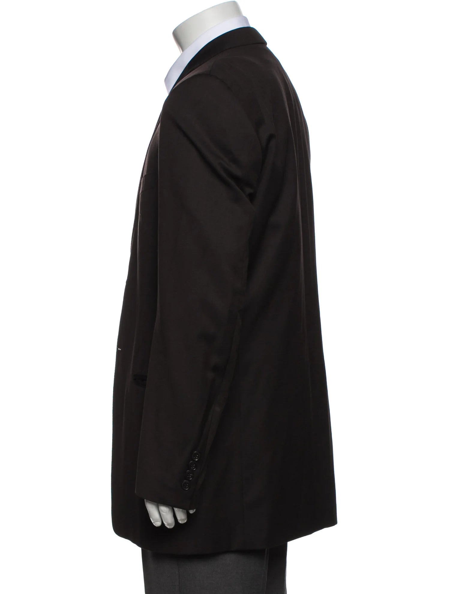 The RealReal,Z Zegna, Z Zegna Dark Brown Wool Blazer, Brown, Large-45-TagL