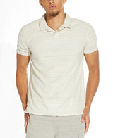 Civil Society Stone Jacquard Short Sleeve Resort Polo