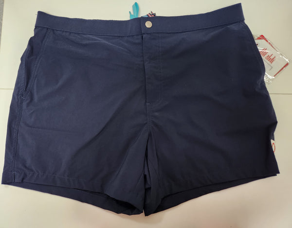 Public Beach Navy The Riviera Short 5" with Compression Liner