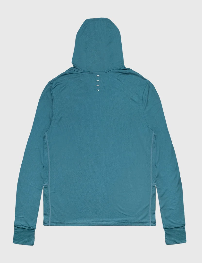 Brand Partner,Koup, Koup Teal Performance Base Layer Hoodie, Blue, Medium-41-TagM