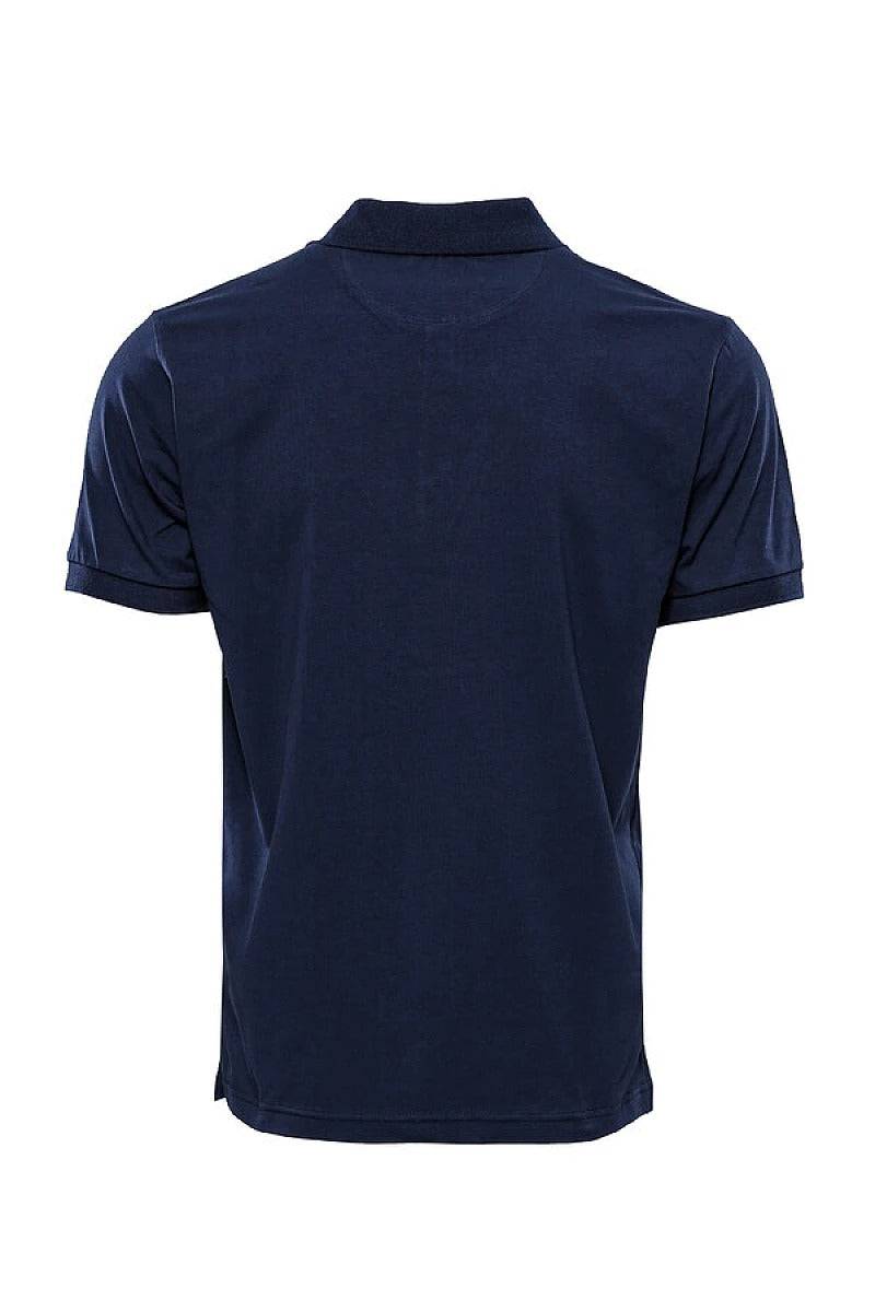 Wessi Navy Blue Short Sleeve  Polo