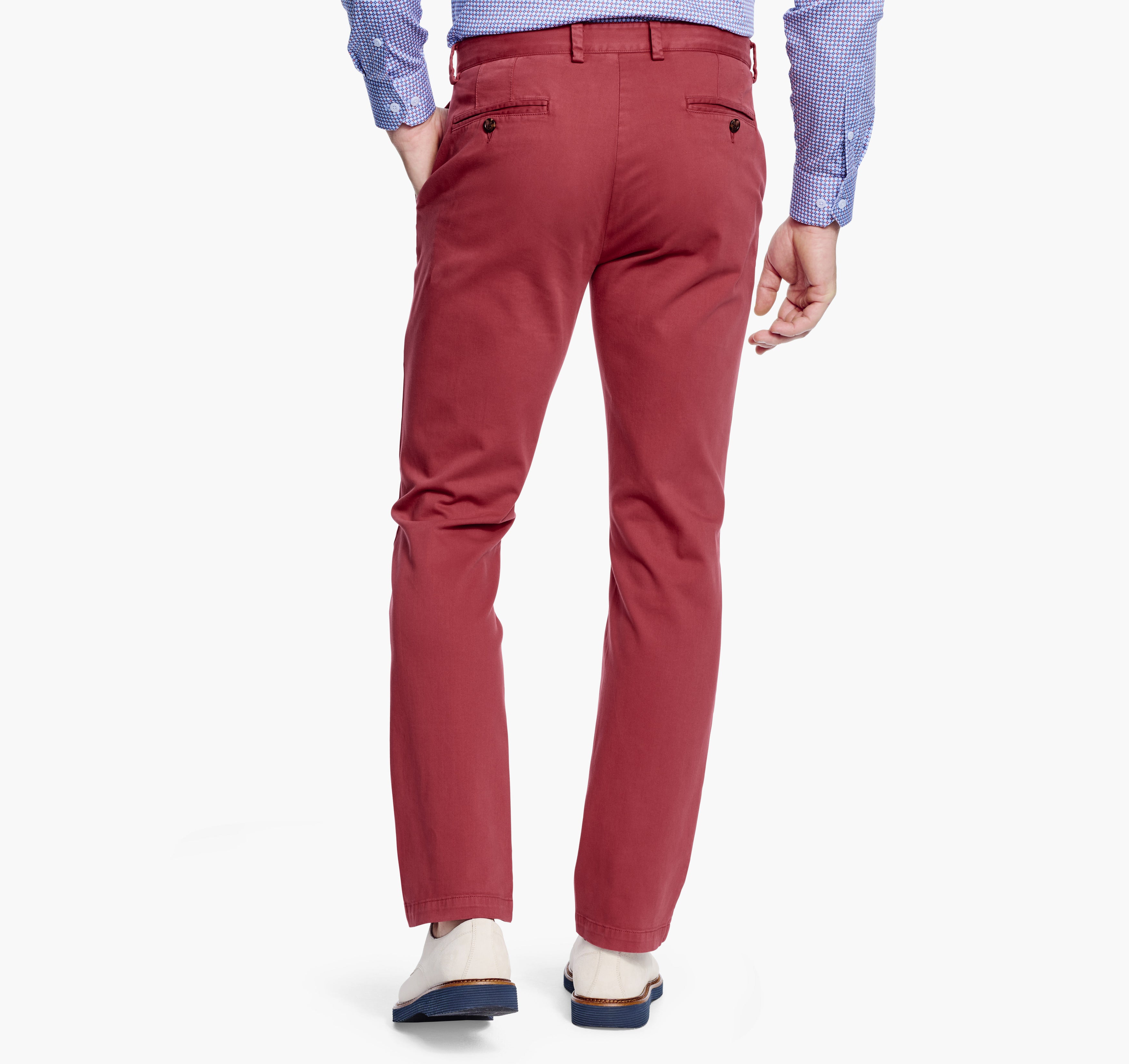 Wholesale,Johnston & Murphy, Johnston & Murphy Red Washed Straight Leg Chino, Red, 30W-30L-Tag30