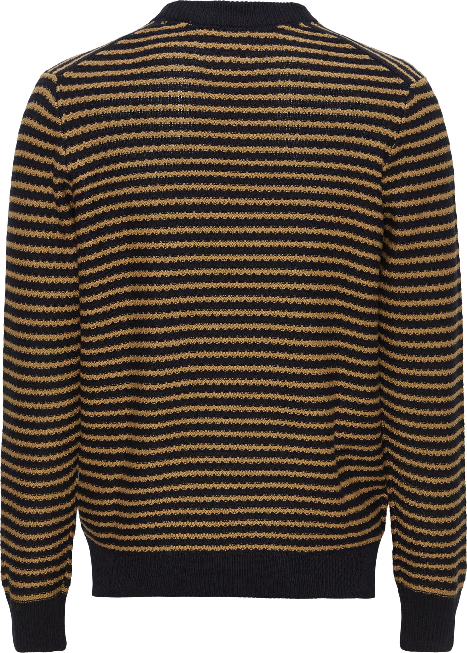 Faire,Signal Clothing, Signal Clothing Navy/Tan Stripe Cotton Sweater, Tan, Medium-42-TagMLarge-44-TagLExtra Large-48-TagXLExtra Large-50-TagXXL