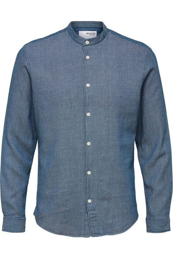Wholesale,Selected Homme, Selected Homme Navy Denim Shirt, Blue, Small-40-TagS