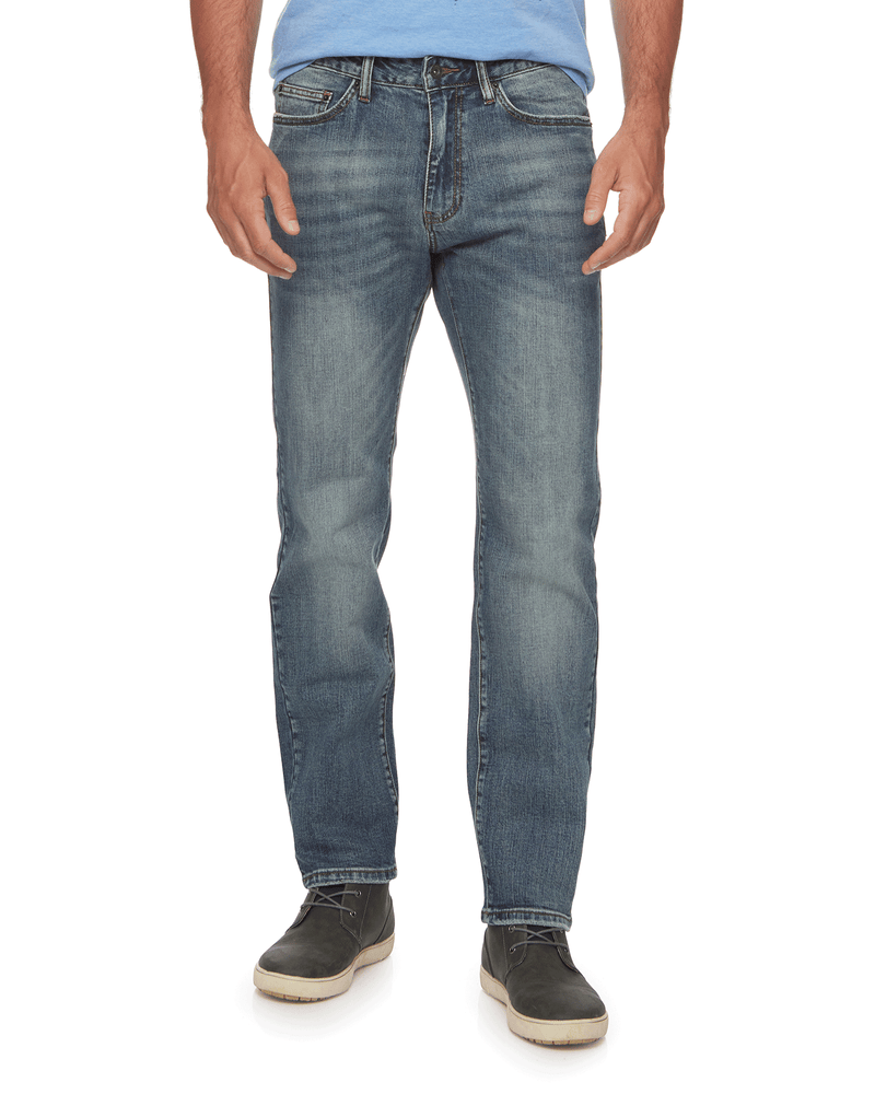 Flag and Anthem Blue Medium Wash Jean Straight Denim Pant