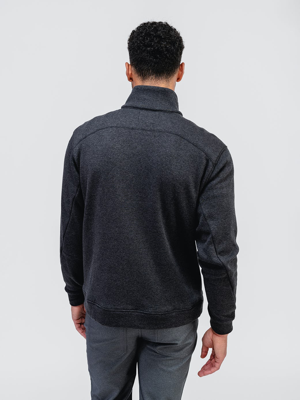 Wholesale,Ministry of Supply, Ministry of Supply Black Tweed 1/4 Zip Pullover, Black, Extra Large-50-TagL