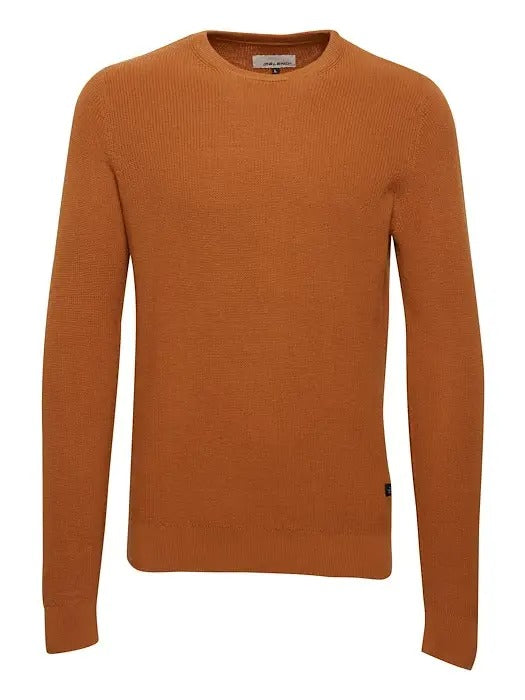 Other,Blend, Blend Pumpkin Codford Knit Crewneck Sweater, Orange, Medium-40-TagL