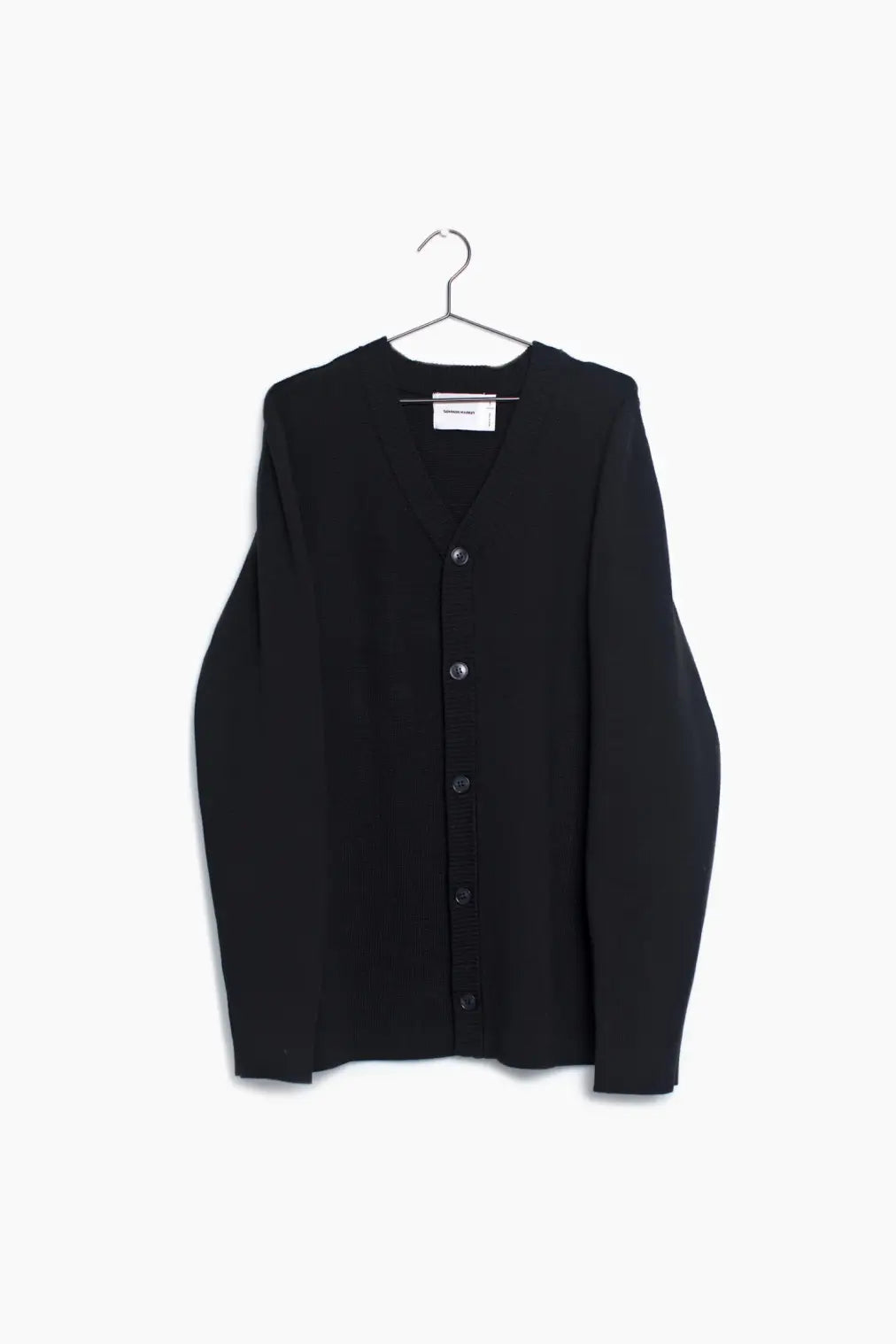 Faire,Common Market, Common Market Black Relaxed Fit Cardigan, Black, Large-44-TagL