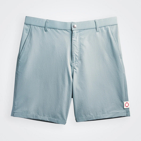 Public Beach Mineral Blue Men's 7" Hybrid Short with Back Elastic Waistband