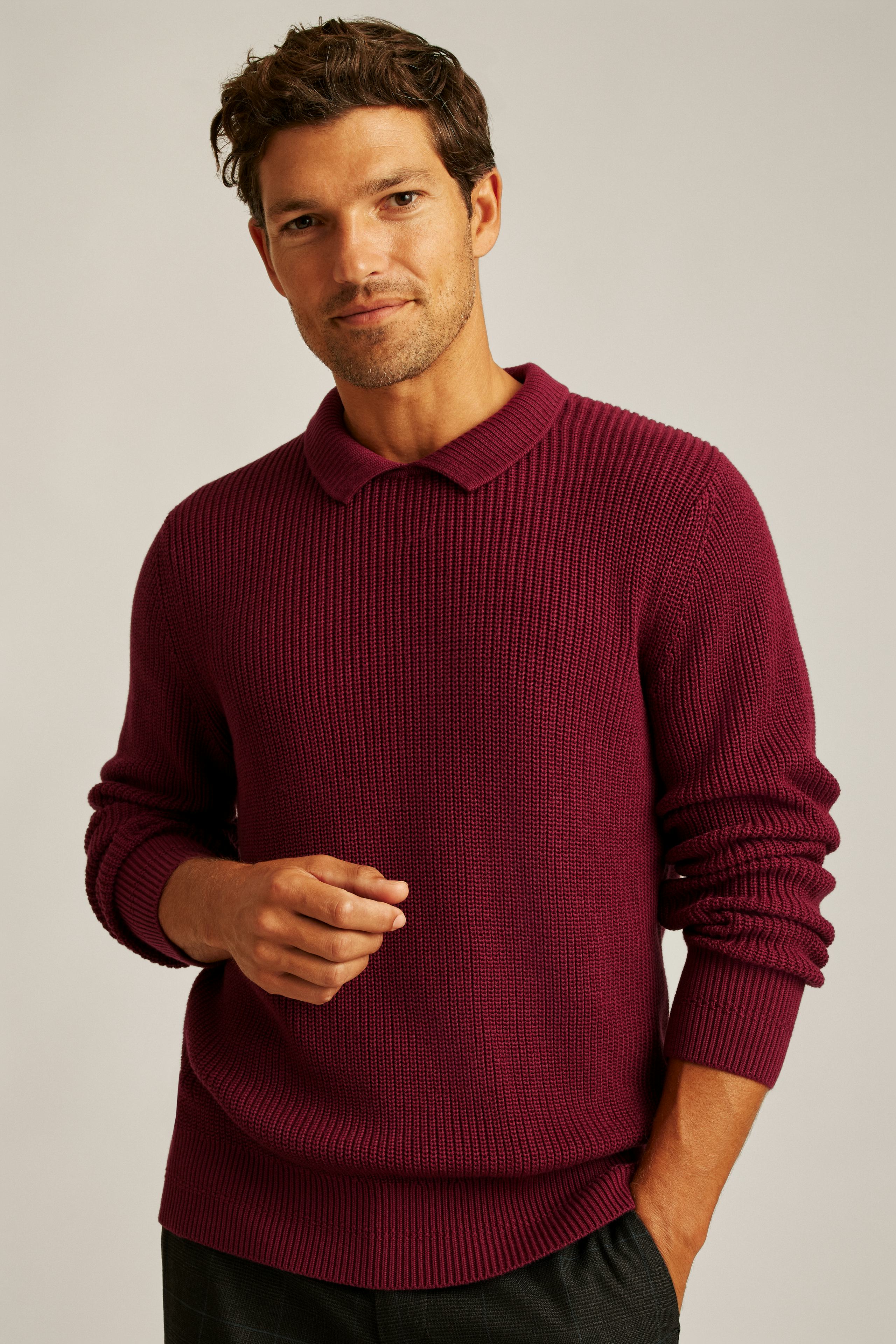Wholesale,Bonobos, Bonobos Mahogany Red Soft Air Fisherman Collared Golf Polo, Red, Large-44-TagL