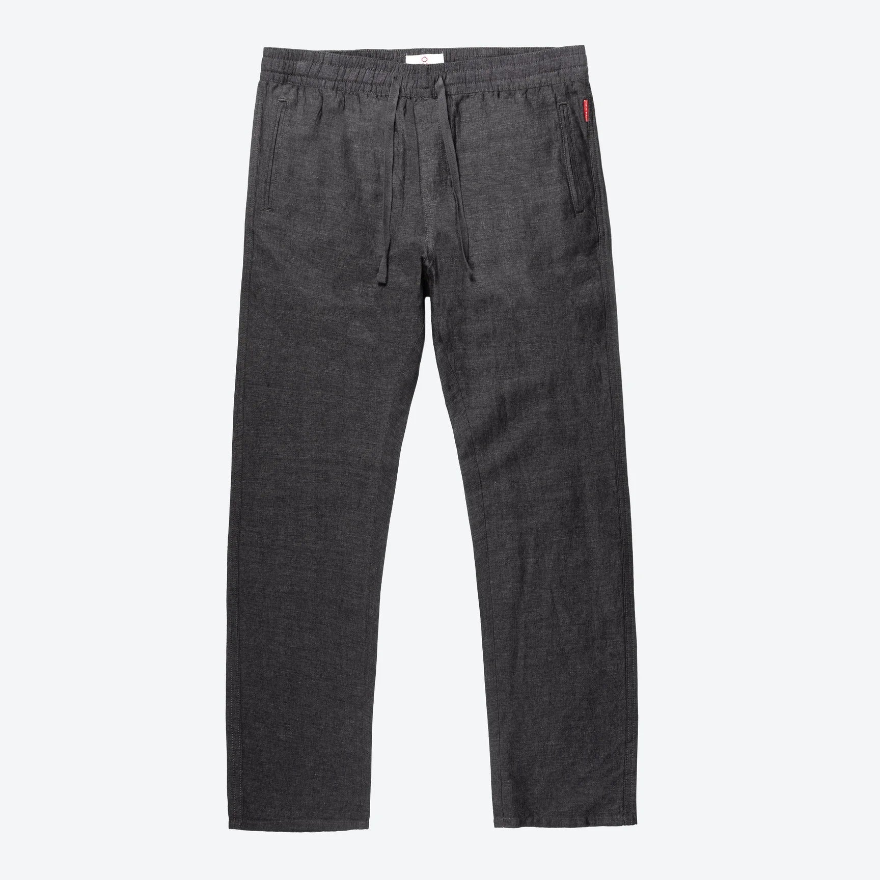Wholesale,Public Beach, Public Beach Charcoal Linen Blend Drawstring Pant, Grey, 34W-31L-TagL