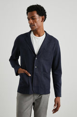 Rails Double Face Knit Navy Blazer