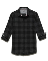 Flag and Anthem Black/Charcoal Buffalo Plaid Hero Flannel Shirt