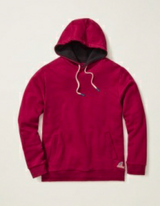 Bonobos Deep Red Popover Fleece Hoodie