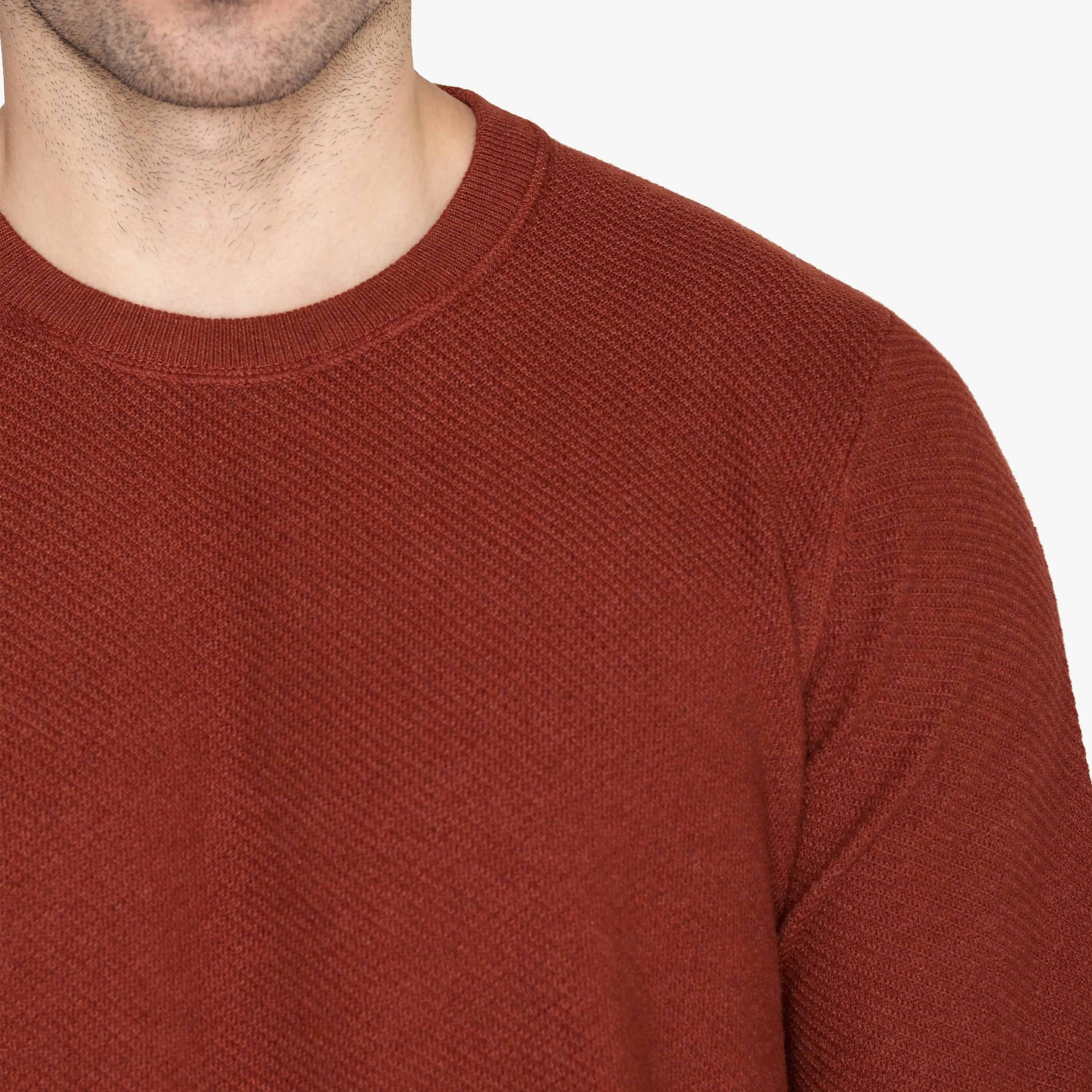 Faire,Signal Clothing, Signal Clothing Rust Crew Cotton Sweater, Red, Small-40-TagS