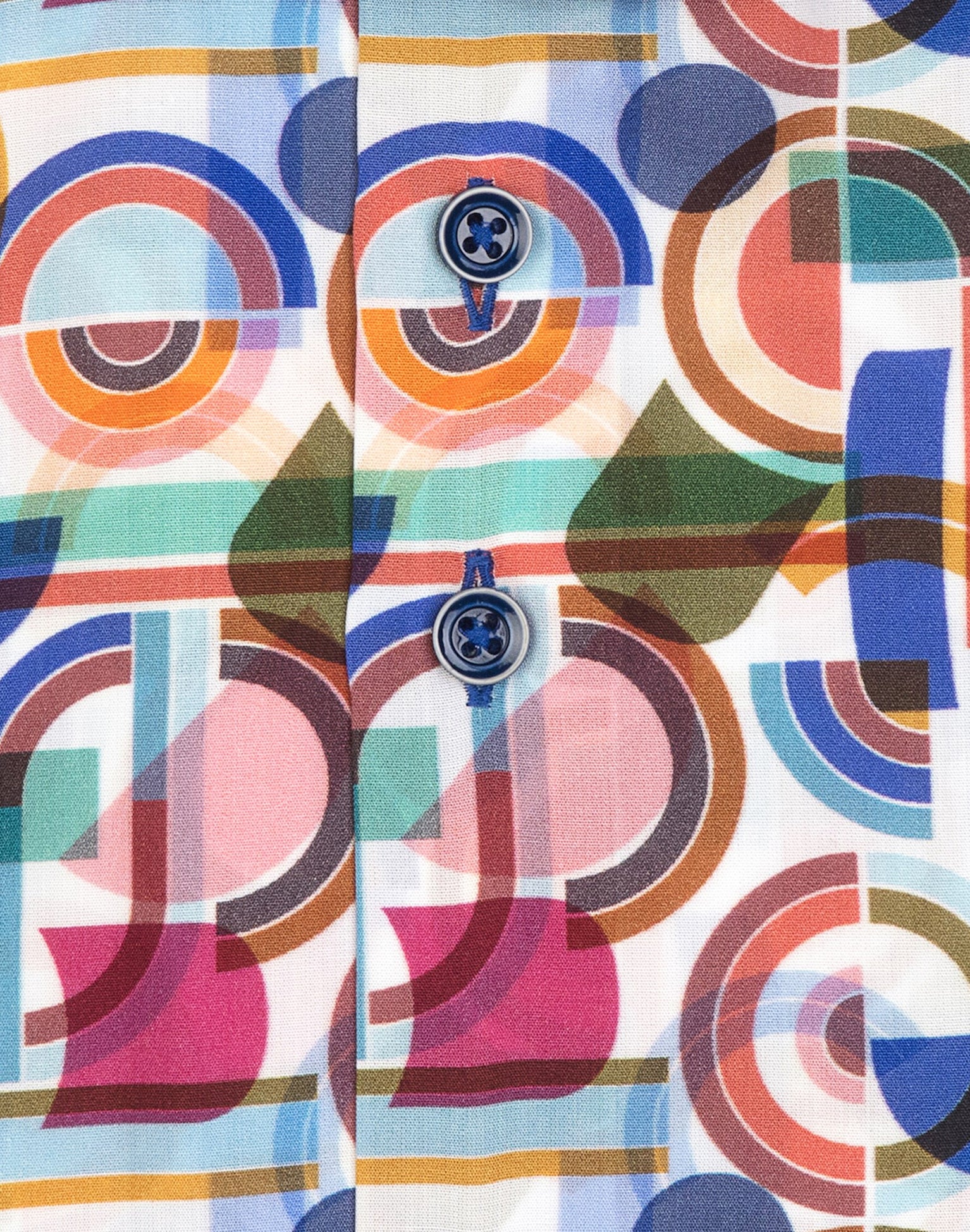 Brand Partner,R2 Amsterdam, R2 Amsterdam Multicolor Abstract Print Tencel Long Sleeve Button Up Shirt, White, Extra Large-50-Tag44Medium-44-Tag41Medium-45-Tag42