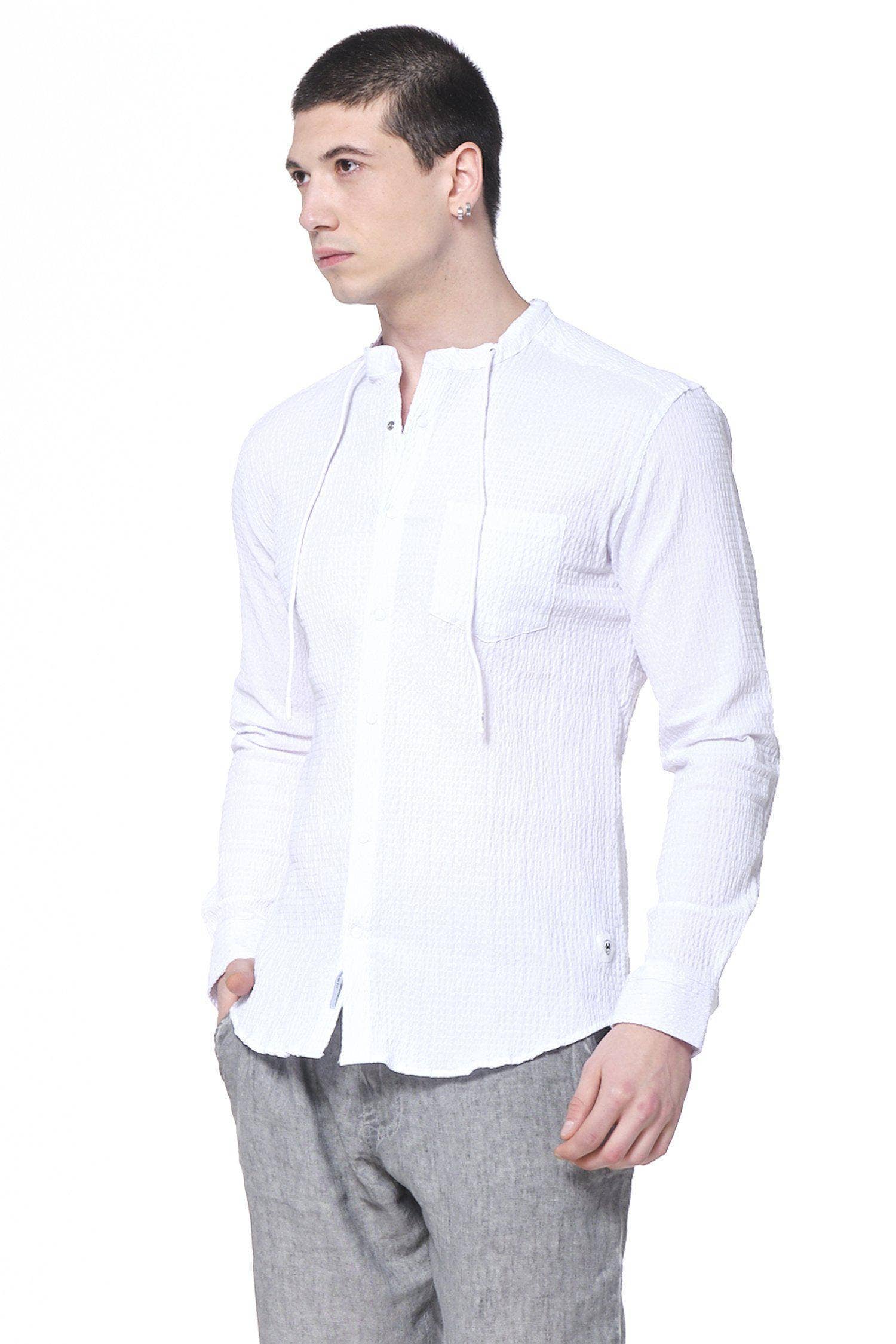 Faire,RNT 23, RNT 23 White Drawstring Long Sleeve Tunic, White, Small-38-TagS