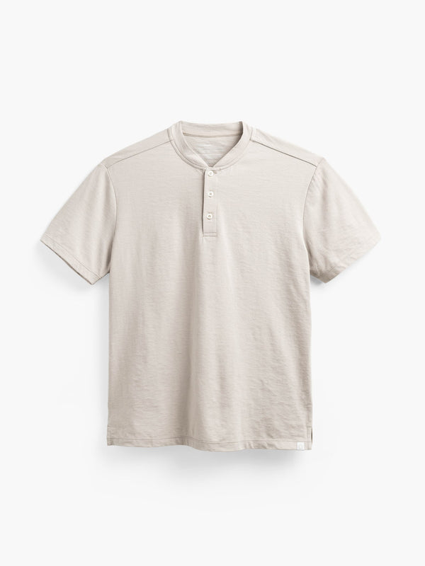Ministry of Supply Taupe Short Sleeve Henley