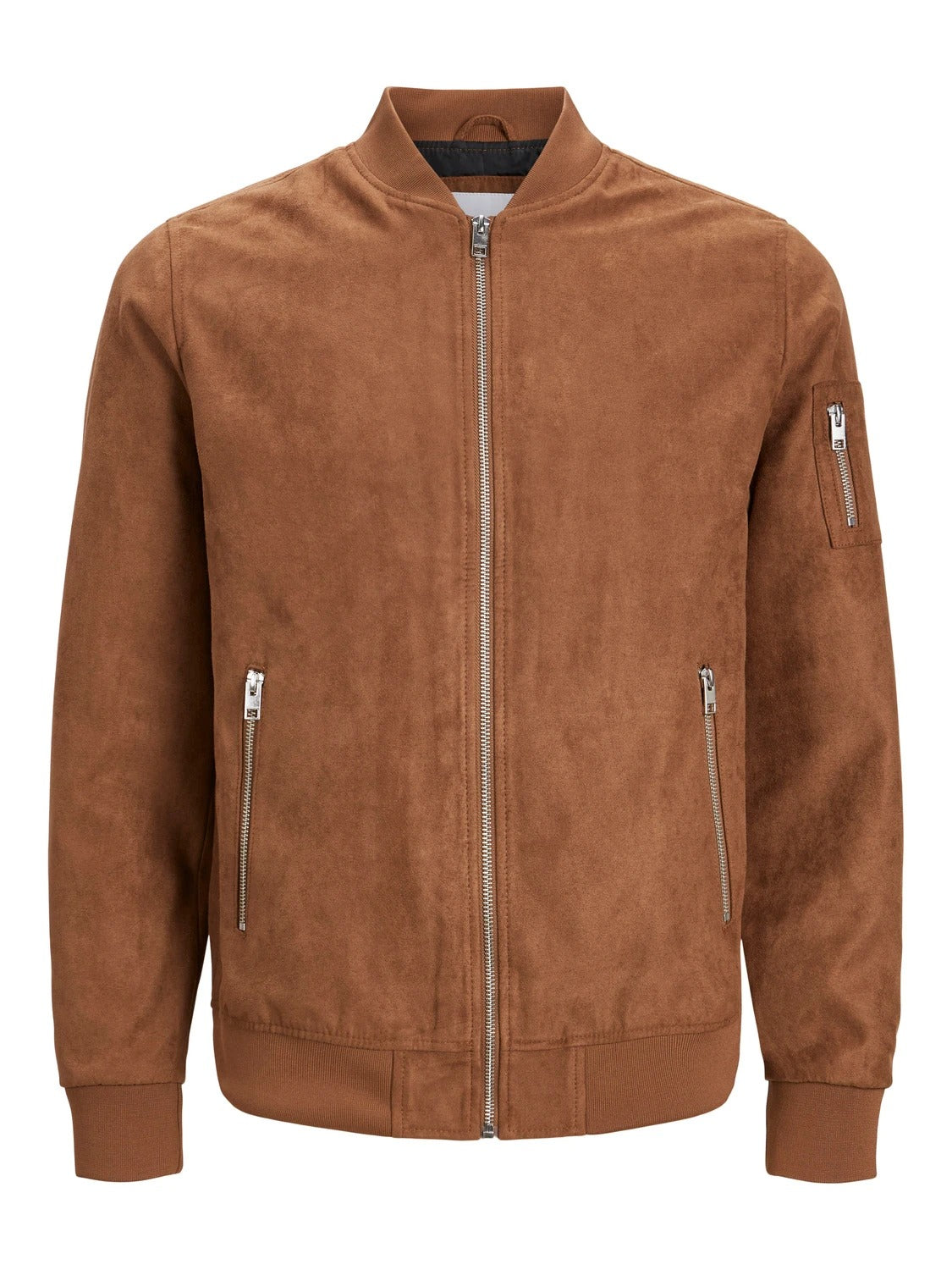 Wholesale,Jack & Jones, Jack & Jones Brown Faux Suede Bomber Jacket, Brown, Extra Extra Large-50-TagXXL