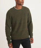 Marine Layer Heather Green Coleman Crewneck Sweater