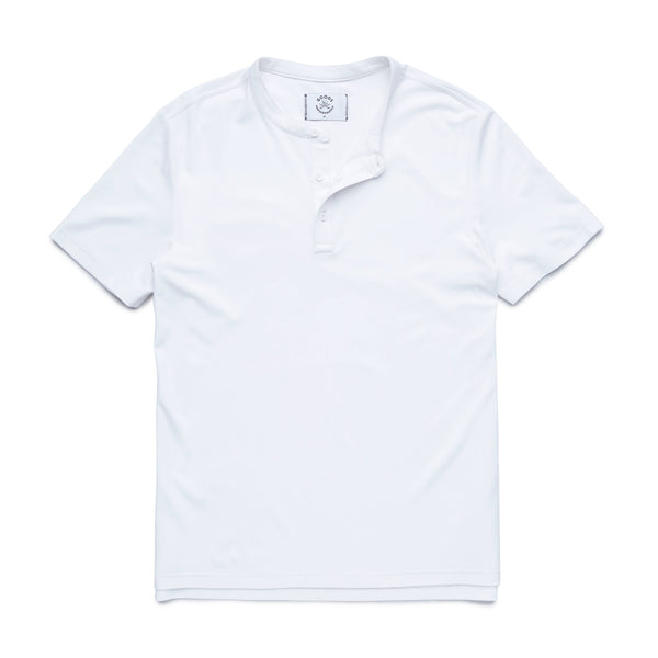 Surfside Supply White Henley Short Sleeve Tshirt