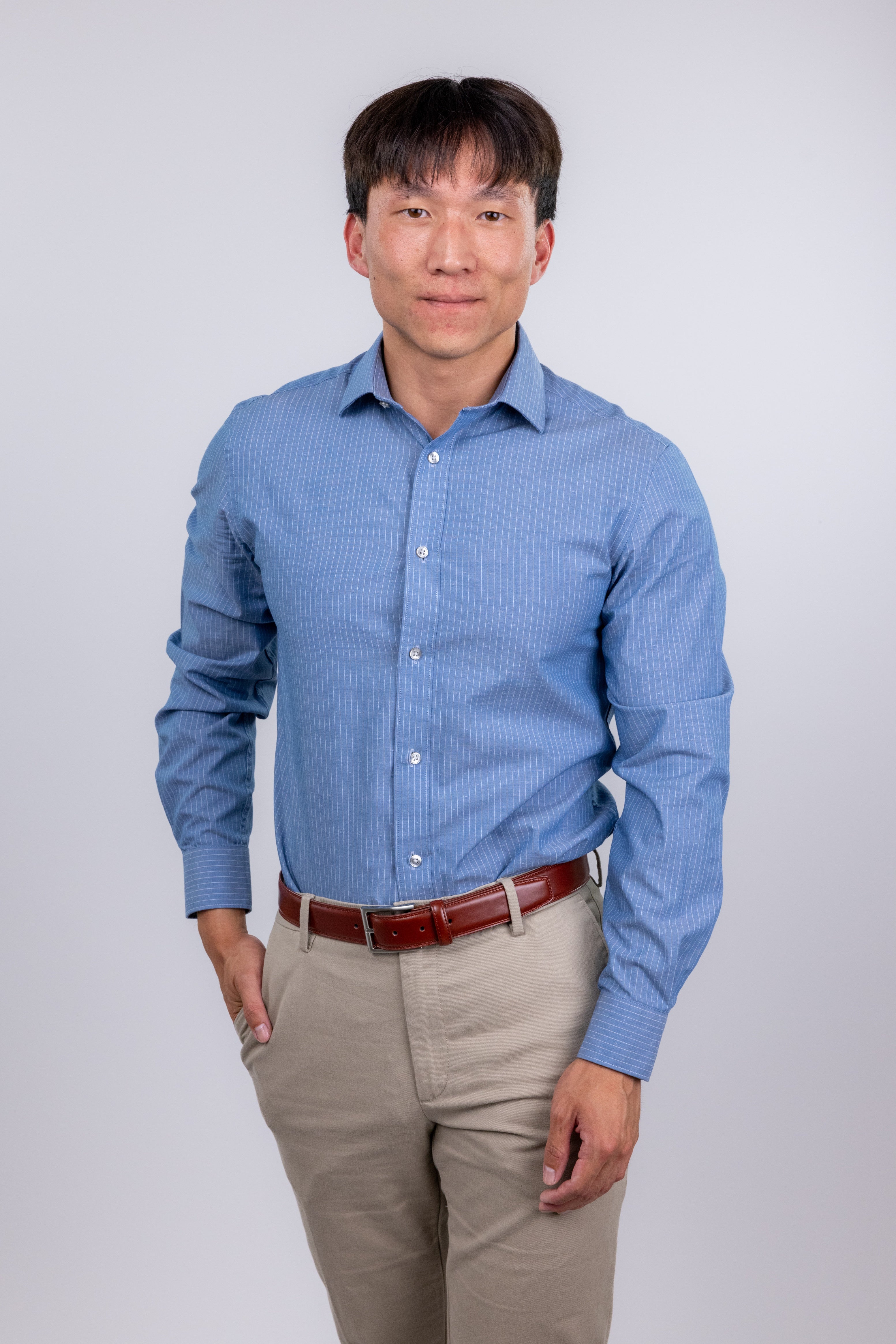 Poshmark,William Rast, William Rast Slim Fit Blue Dobby Button-up Shirt, Blue, Small-38-TagS