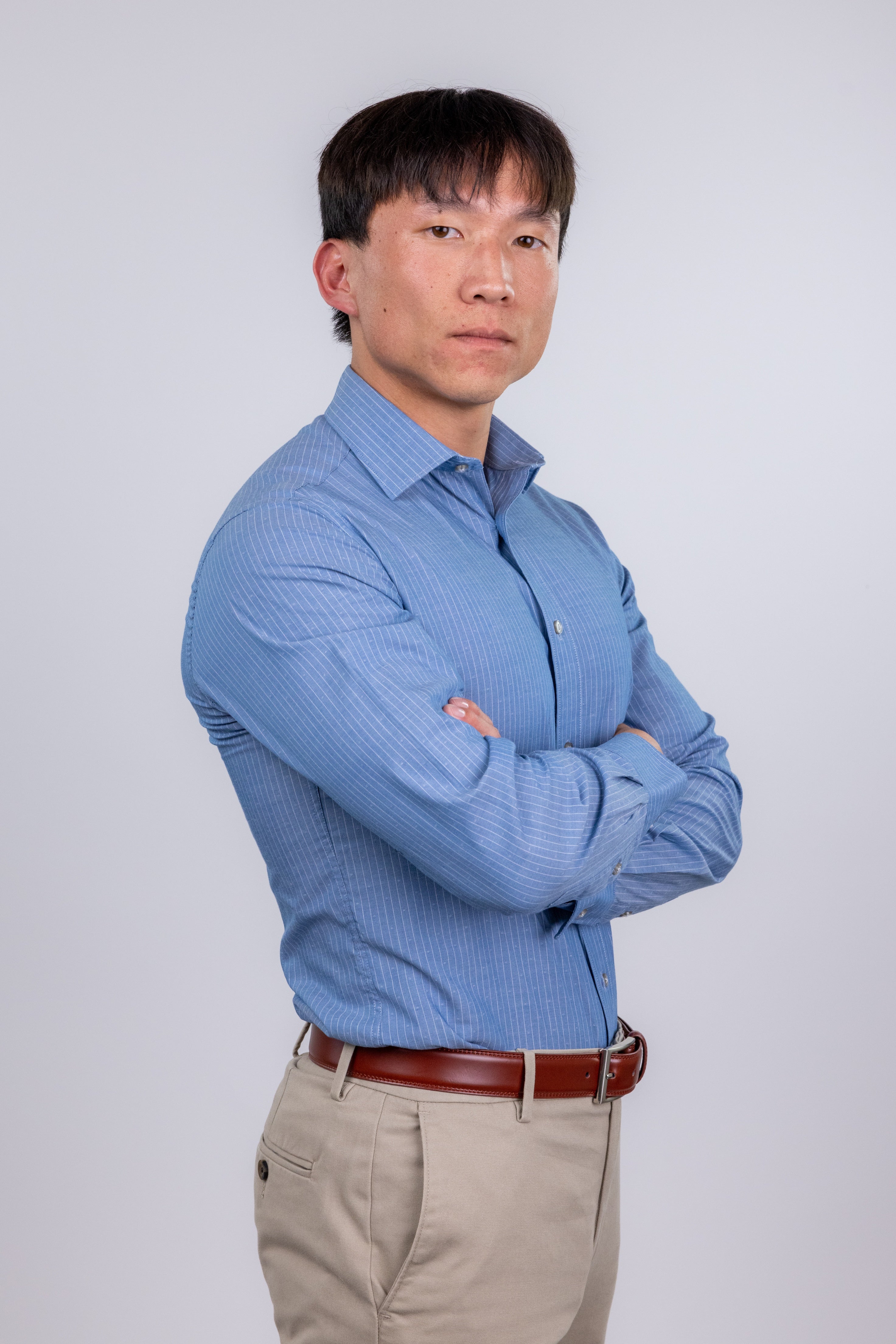 Poshmark,William Rast, William Rast Slim Fit Blue Dobby Button-up Shirt, Blue, Small-38-TagS