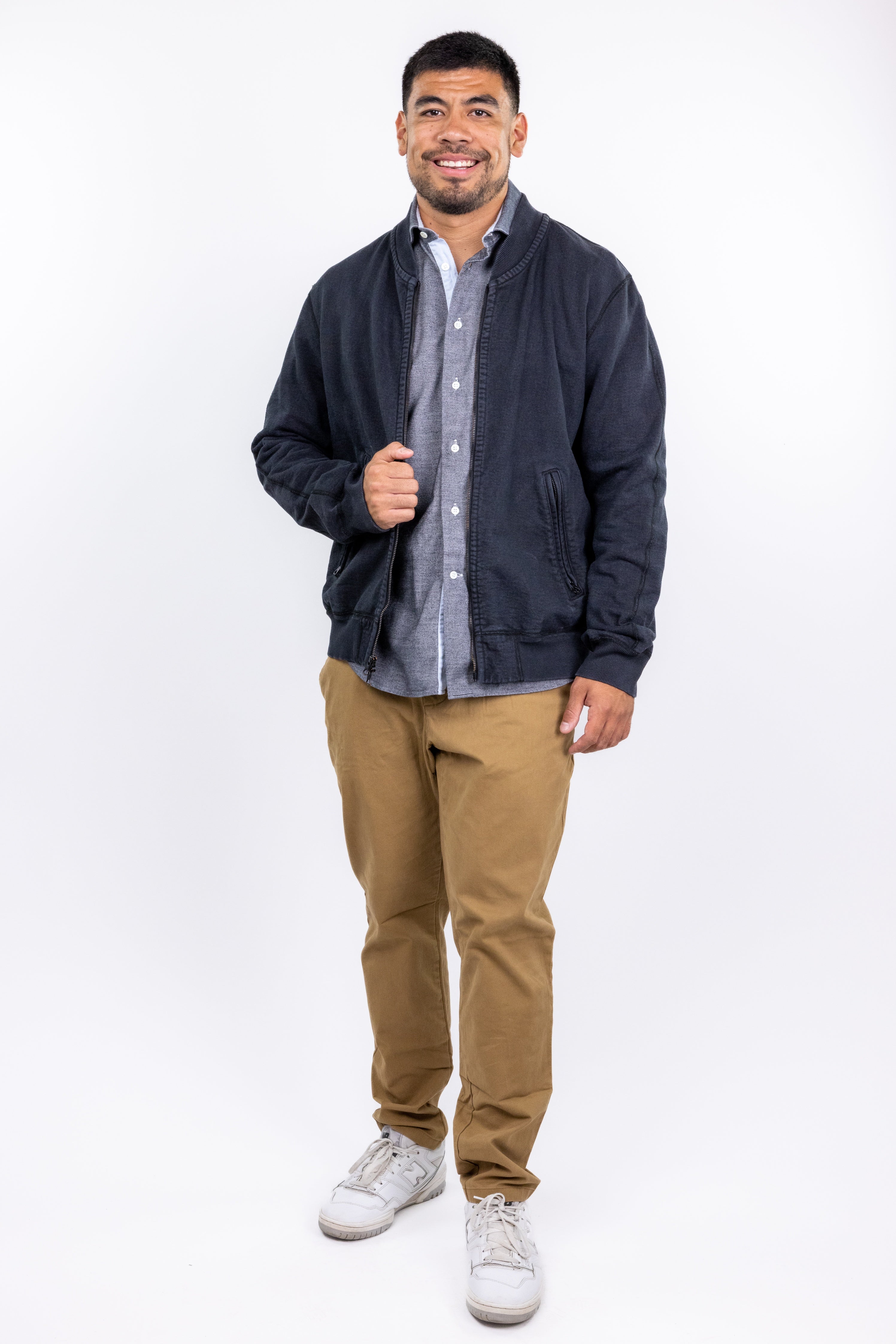 The RealReal,Reigning Champ, Reigning Champ Black Bomber Jacket, Black, Extra Large-48-TagXL