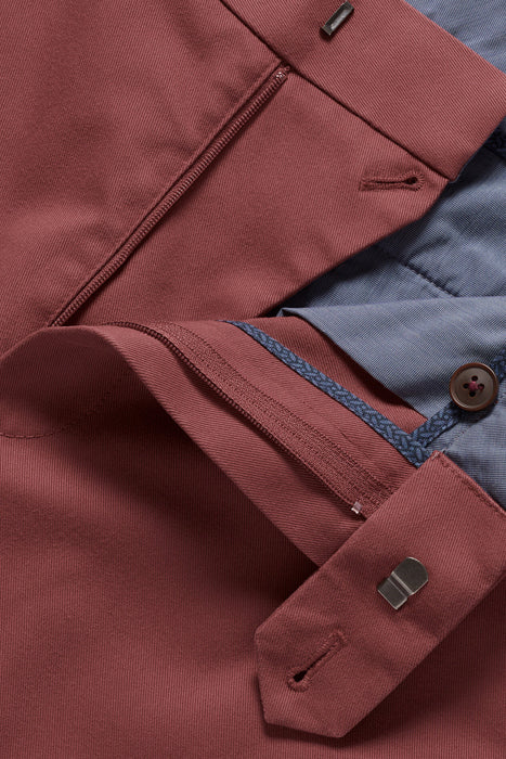 Otrium,Charles Tyrwhitt, Charles Tyrwhitt Maroon Slim Fit Chino Pant, Red, 37W-32L-Tag36