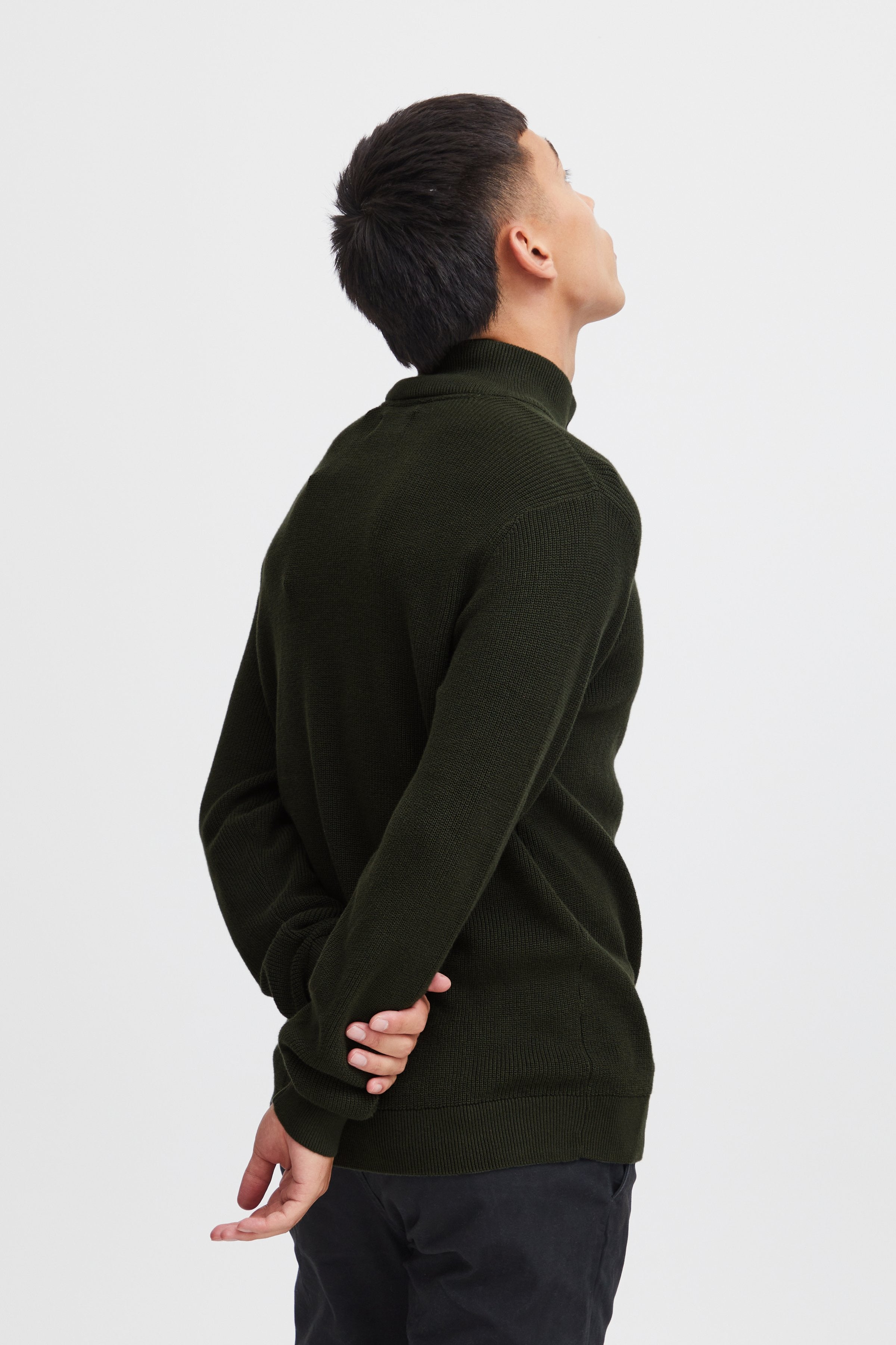 Other,Blend, Blend Dark Green Codford Half Zip Pullover, Green, Small-40-TagM