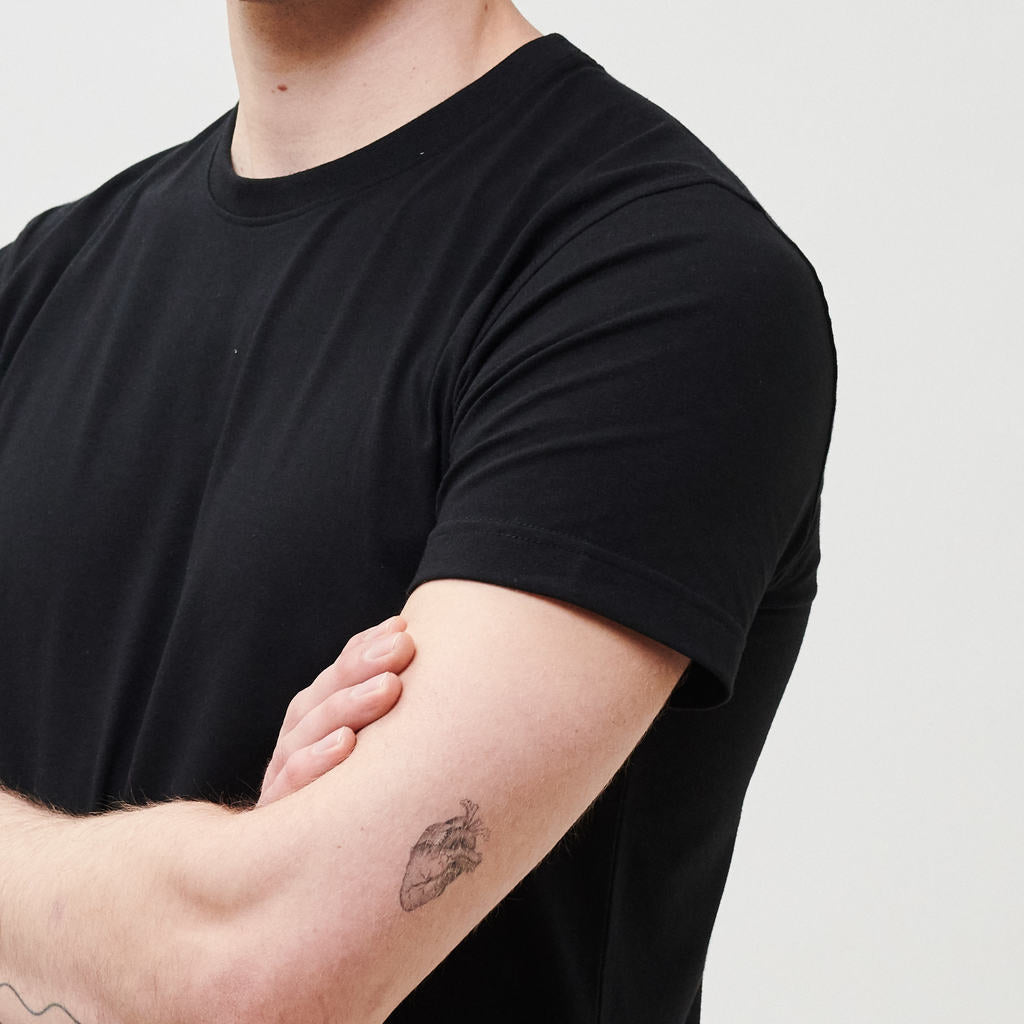 Brand Partner,Western Rise, Western Rise Black Performance Tee, Black, Medium-42-TagM